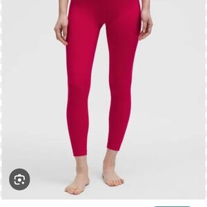 NWT Lululemon Align HR Pant 25" Dark Red Leggings